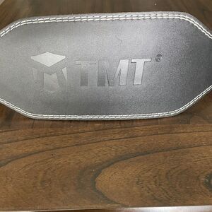 TMT Cowhide Leather‎ Weight Lifting Waist Back Support Belt 6.5x47 Suede Back